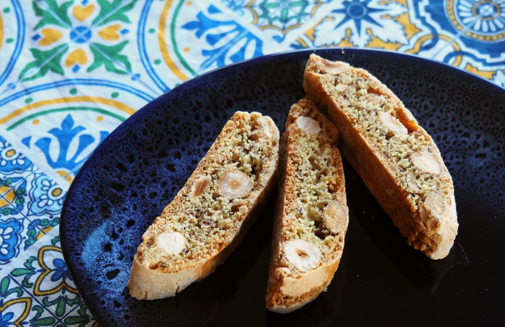 Almond cantucci are great with coffee.
