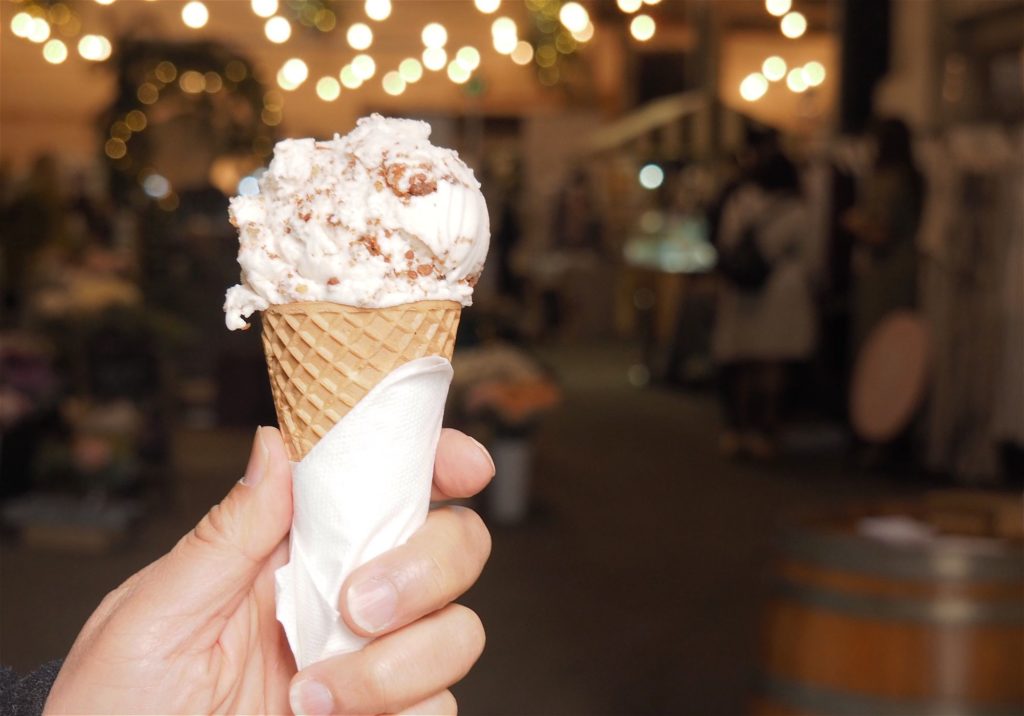 Sassi's Katayef ice cream is based on a Middle Eastern dessert of cinnamon, crumbled walnuts and orange blossom.