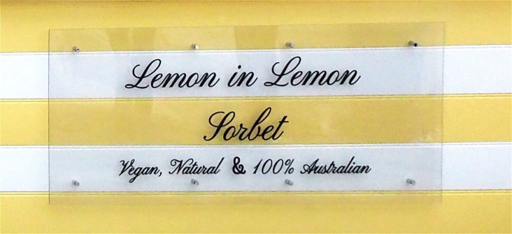 Lemon in Lemon Sorbet